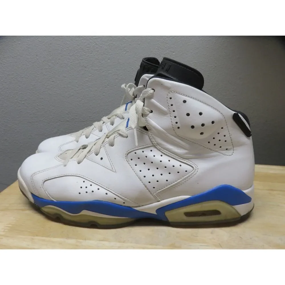 Nike Air Jordan 6 Sport Blue‎ Size 13 Shoes 384664 107 - missing back loops
